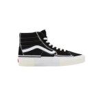 Baskets - vans - sk8 - hi reconstruire - noir - adulte - mixte - textile - lacets - plat
