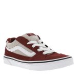 Baskets - vans - talon plat - bordeaux - rouge - fille