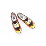 Baskets vans ua authentic 44 dx epic flame - noir - homme - lacets - textile