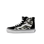 Baskets - vans - uy sk8 - hi zip flame camo - lacets - garon - textile