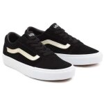 Baskets vans ward metallic - vans - femme - noir - lacets - synthtique - plat