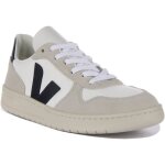 Baskets - veja - v - 10 b - mesh - blanc marine - homme - lacets