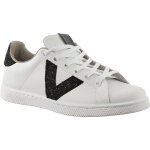 Baskets victoria - victoria - 125188 - blanc - femme - gris - lacets - cuir