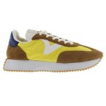 Baskets - victoria - cosmos - jaune - homme - lacets - plat