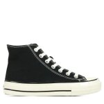 Basket montante - victoria - tribu reflets - noir - lacets plats - confort exceptionnel