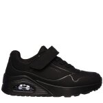 Skechers air blitz ? baskets de ville enfant noir textile fermeture scratch