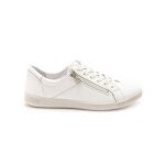 Baskets zipp� femme - pediconfort - confort optimal - enfilage facile - blanc