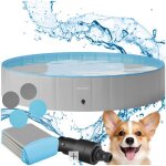 Bassin pour chien - tectake - piscine pliable nele ronde antidérapante et résistante aux déchirures - ... Bassin pour chien - tectake - piscine pliable nele ronde antidérapante et résistante aux déchirures - ...