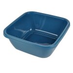Bassine carr�e bassin 6l bleu paon