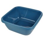 Bassine carr�e bassin 9l bleu paon
