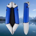 Bateau gonflable - oryxearth - packraft - tpu - 210x90x40cm - max 150kg - bleu et gris Bateau gonflable - oryxearth - packraft - tpu - 210x90x40cm - max 150kg - bleu et gris