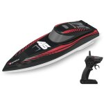 Bateau radiocommand�e - 4speed - nitro wave - echelle 1 / 18 - 24 ghz - batterie rechargeable - 6 km ...