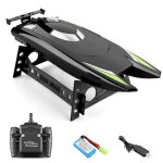 Bateaux rc 2. 4g 25km / h bateau de course � grande vitesse bateaux t�l�command�s 4 canaux pour enfants ...