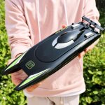 Bateau telecommande - 2. 4ghz - rc bateau de course a grande vitesse 25km - h telecommande impermeable ...