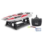 Bateau tlcommand - jamara - capter - batterie li - ion 74v - blanc - rouge - extrieur