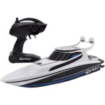Bateau tlcommand - silverlit - 4speed - speed boat - 8 km / h - 34 cm - blanc et noir - ds 8 ans