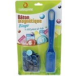 B�ton magn�tique pour bingo et loto - liam access - 100 pions transparents bleus inclus