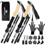 Bâtons de marche nordique bâtons de randonnée bâtons de trekking pliables réglables télescopiques pour ... Bâtons de marche nordique bâtons de randonnée bâtons de trekking pliables réglables télescopiques pour ...