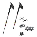 B�tons de marche vendus � la paire t3 light grenat - guidetti