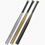 Batte de baseball en acier massif 28 pouce noir - vitata - adulte - mixte - baseball Batte de baseball en acier massif 28 pouce noir - vitata - adulte - mixte - baseball