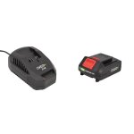 Batterie et chargeur rapide batterie 18v easy full - 2. 4a - compatible avec les outils jardinage bricolage ...