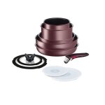 Batterie de cuisine 10 pi�ces ingenio ih chocolat unlimited tefal - tous feux + induction - l3859492