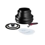 Batterie de cuisine 10 pi�ces ingenio ih noir unlimited tefal - tious feux + induction - l3889092