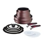 Batterie de cuisine 13 pi�ces ingenio ih brown unlimited tefal - tous feux + induction - l3859292