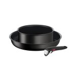 Batterie de cuisine 3 pièces ingenio eco resist tefal - tous feux + induction - l3979053 Batterie de cuisine 3 pièces ingenio eco resist tefal - tous feux + induction - l3979053