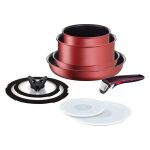 Batterie de cuisine 9 pi�ces ingenio ih red unlimited tefal - tous feux + induction - l3839292