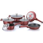 Batterie de cuisine - herenthal - effet pierre - 10 pi�ces - anti - adh�sif - compatible induction