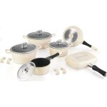 Batterie de cuisine - royalty line - effet pierre - 15 pi�ces - anti - adh�sif - tous feux