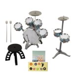 Batterie pour enfants - vvikizy - ensemble de 7 tambours - son fort - pour d�butants - 3 ans et plus