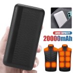 Batterie externe - mioloe - 20000mah - usb 5v - 2a - noir - portable et sre