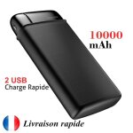 Batterie externe power bank 10000 mah avec double usb sorties pour tous les t�l�phones mobiles