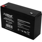 Batterie gel 6v 12ah rechargeable agm xtreme - idale pour les systmes dalarme et les onduleurs