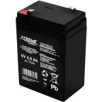 Batterie au gel 6v 4ah xtreme - noir - alimentation dalarme / batterie dalarme