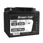 Batterie - green cell - 12v 44ah - vrla agm - rechargeable - dimensions 246x165x28mm