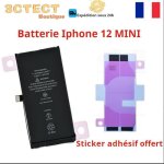 Batterie compatible iphone 12 mini avec sticker adhesif