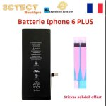 Batterie compatible iphone 6p avec sticker adhesif