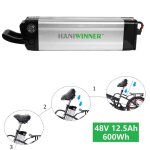 Batterie li - ion ha030 - 01 48v 13ah pour vlo lectrique - ohp - aluminium - vae - chemins et sentiers ...