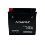 Batterie moto numax nb7 - a sla 12v 7ah 105a dimensions: 135x75x133mm et plus � gauche