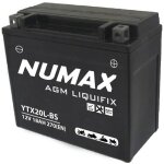 Batterie moto numax premium numax scell agm ntx20l - bs / ytx20l - bs sla 12v 18ah 270a