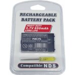 Batterie pour nintendo ds - 850 mah 37 v + tournevis - ntr - 003 - strae game