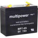 Batterie au plomb 6 v 7 ah multipower mp7 - 6s plomb (agm) - multi power - batterie - plomb