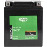 Batterie vehicule quantum energy batterie moto scooter magneti marelli 7ah 12v 75a agm p�le positif scell� ...