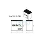 Batterie yhd14hl - bs fulbat 12v14ah gel sans entretien lg150 l87 h145 (harley davidson)