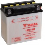 Batterie yuasa pour moto suzuki 500 gt 1975 � 1978 12n7 - 4a / 12v 7ah