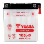 Batterie yuasa pour scooter peugeot 50 sv 1991 - 1995 yb5l - b / 12v 5ah