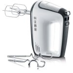 Batteur lectrique severin hm3830 - 5 vitesses + fonction turbo 1 600 tours / min 2 fouets et crochets ...